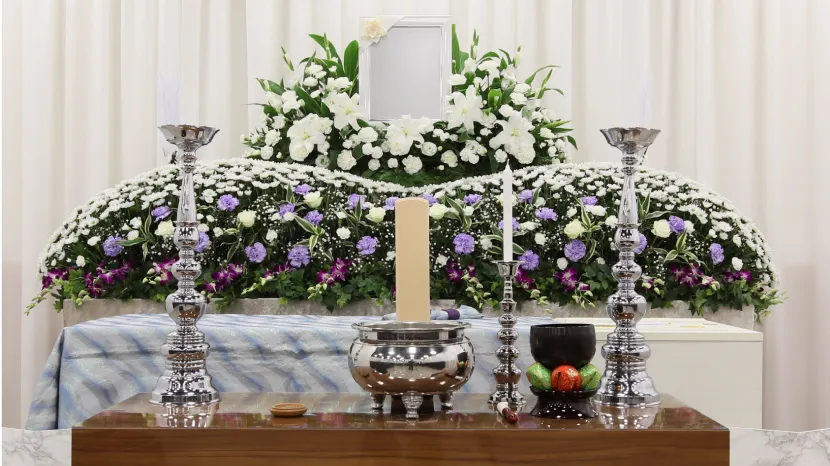 葬儀場内の写真