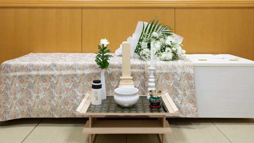葬儀場内の写真